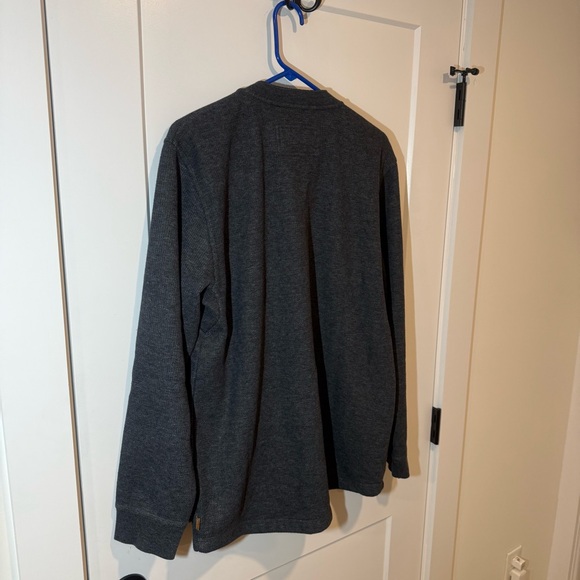 LL Bean Katahdin Iron Works Waffle Fleece Henley. Casual, Outdoor, Workwear. LG - Picture 8 of 8